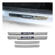 2020-2026 Volkswagen Atlas Cross Sport Door Sill Scuff Plate Illuminated Exclusive Stainless Steel Silver 4Pcs