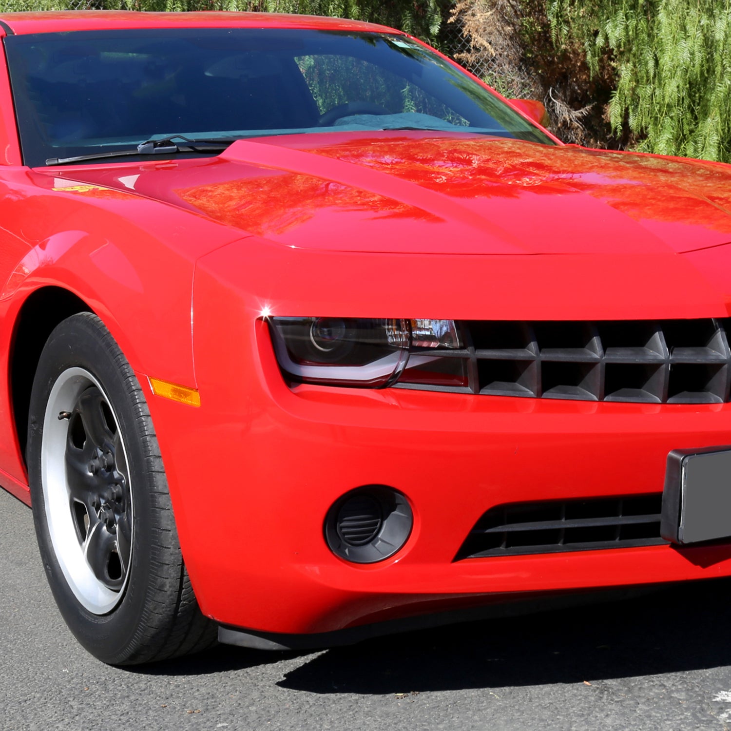 2010-2013 Chevy Camaro LED Bar Projector Headlights Matte Black/Clear Lens