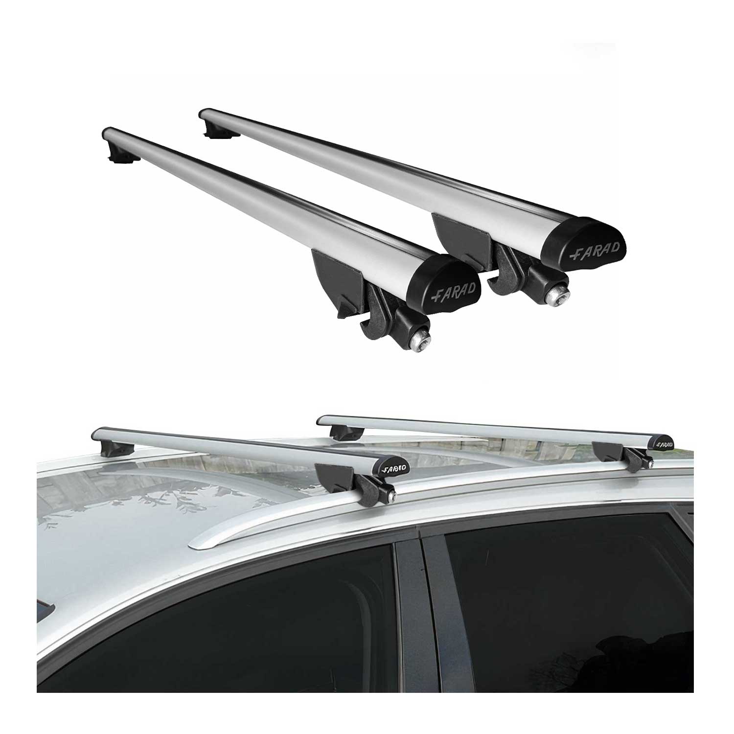 2018-2024 BMW X3 G01 Roof Rack Cross Bars Silver