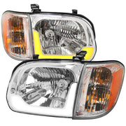 2005-2006 Toyota Tundra/Sequoia LED Bar Factory Headlights Corner Lamps Chrome