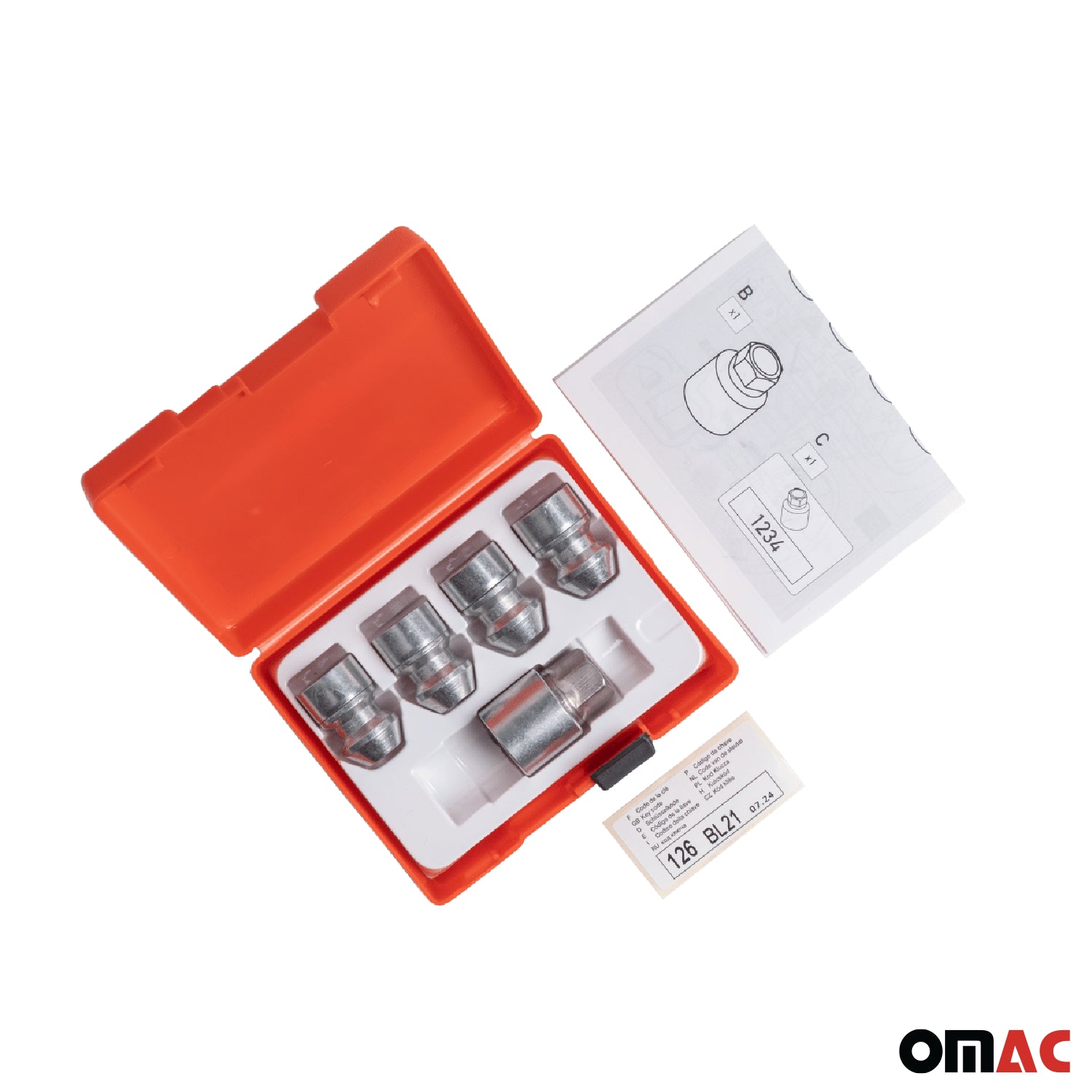 Wheel Lock Kit for Chevrolet Colorado Silverado Suburban Traverse M14X1,5 Silver