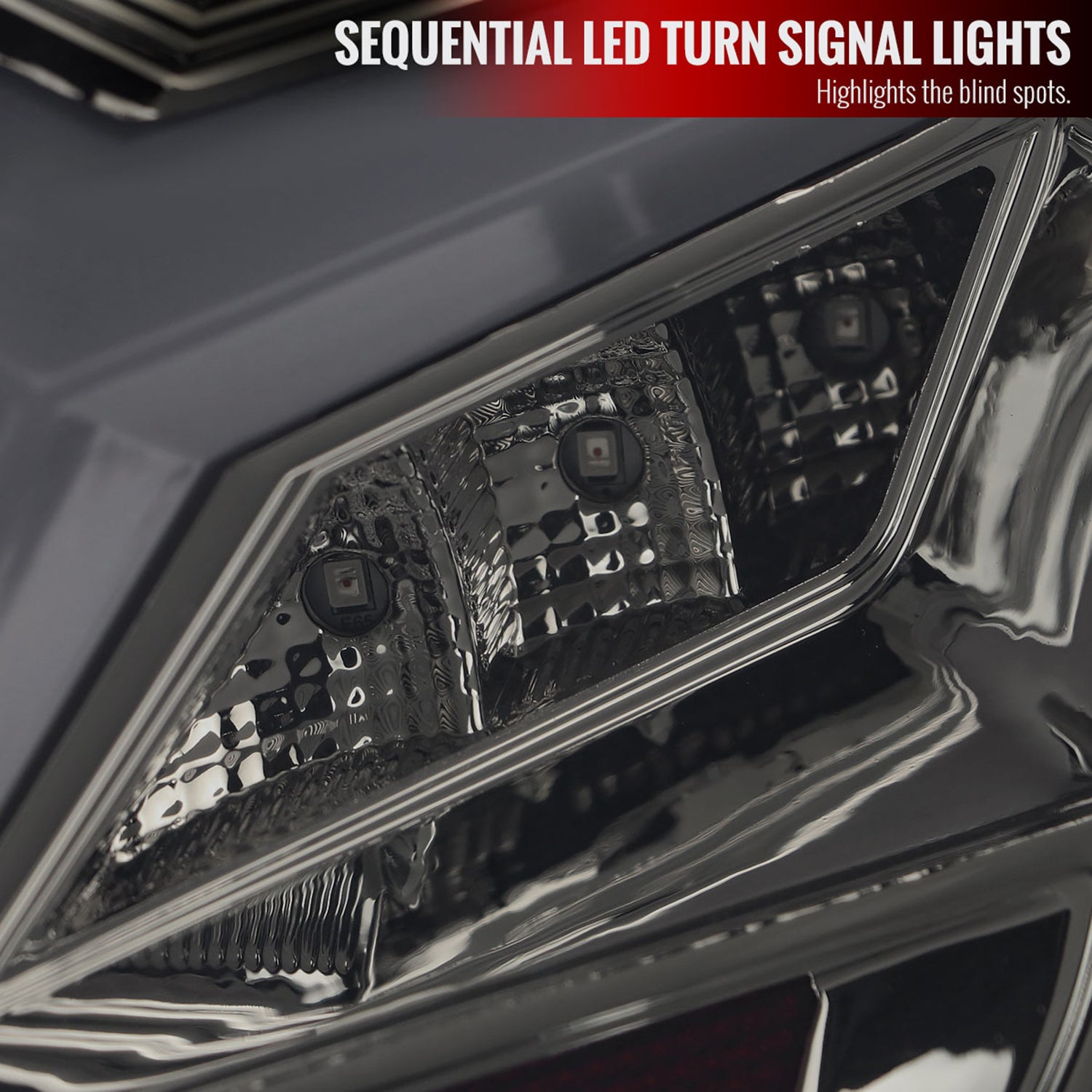2013-2016 Scion FRS/ Subaru BRZ Lambo Sequential LED Tail Lights Chrome/Smoke