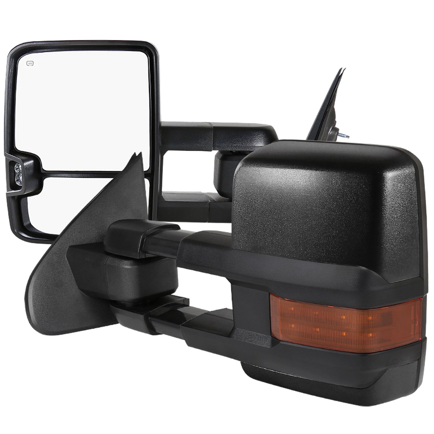 2014-2018 Chevy Silverado/ Sierra Folding Heated & Manual Side Mirrors Amber