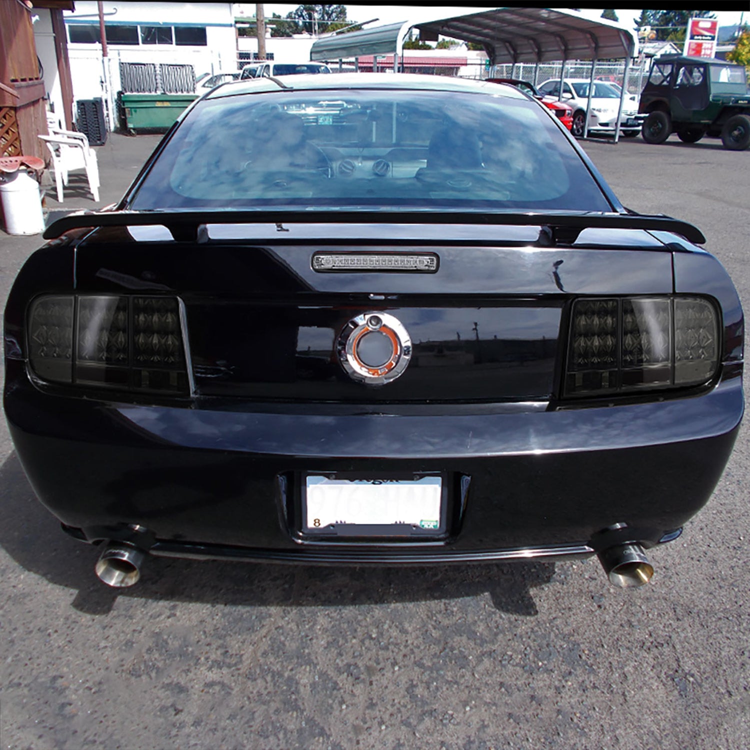 2005-2009 Ford Mustang Sequential LED Tail Lights Chrome Housing/Smoke Lens