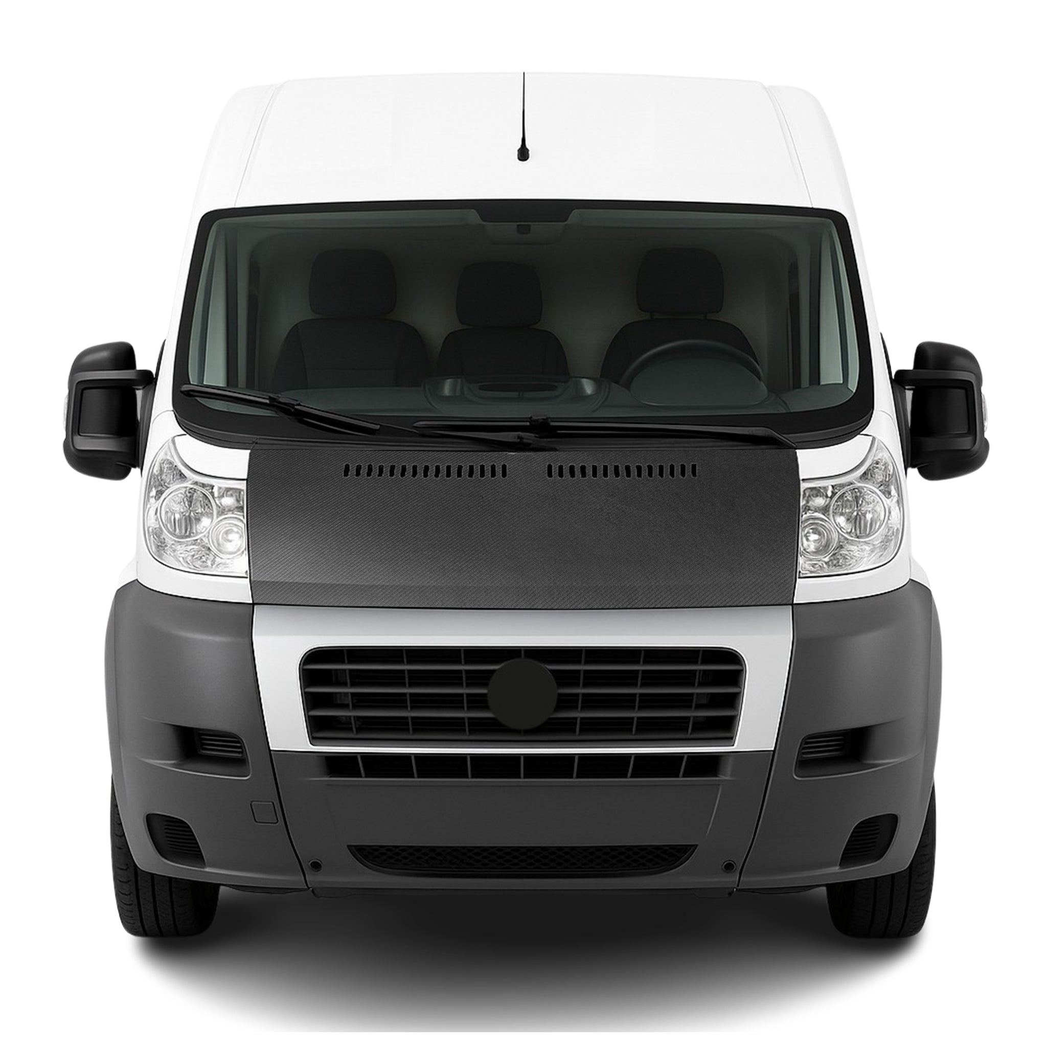 2014-2022 RAM ProMaster Car Bonnet Mask Hood Bra Carbon Black Full Coverage