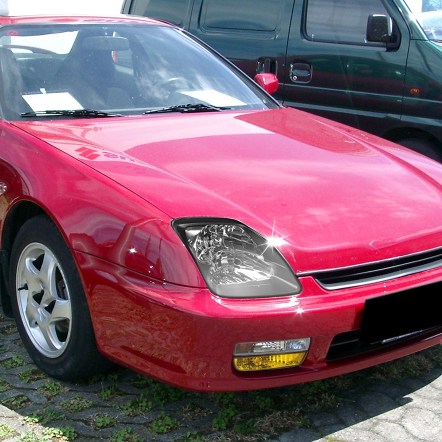 1997-2001 Honda Prelude H3C Fog Lights Kit Chrome Housing/Yellow Lens