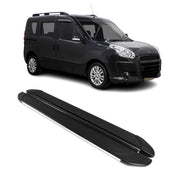 2015-2022 RAM ProMaster City Running Boards Side Steps Silver & Black