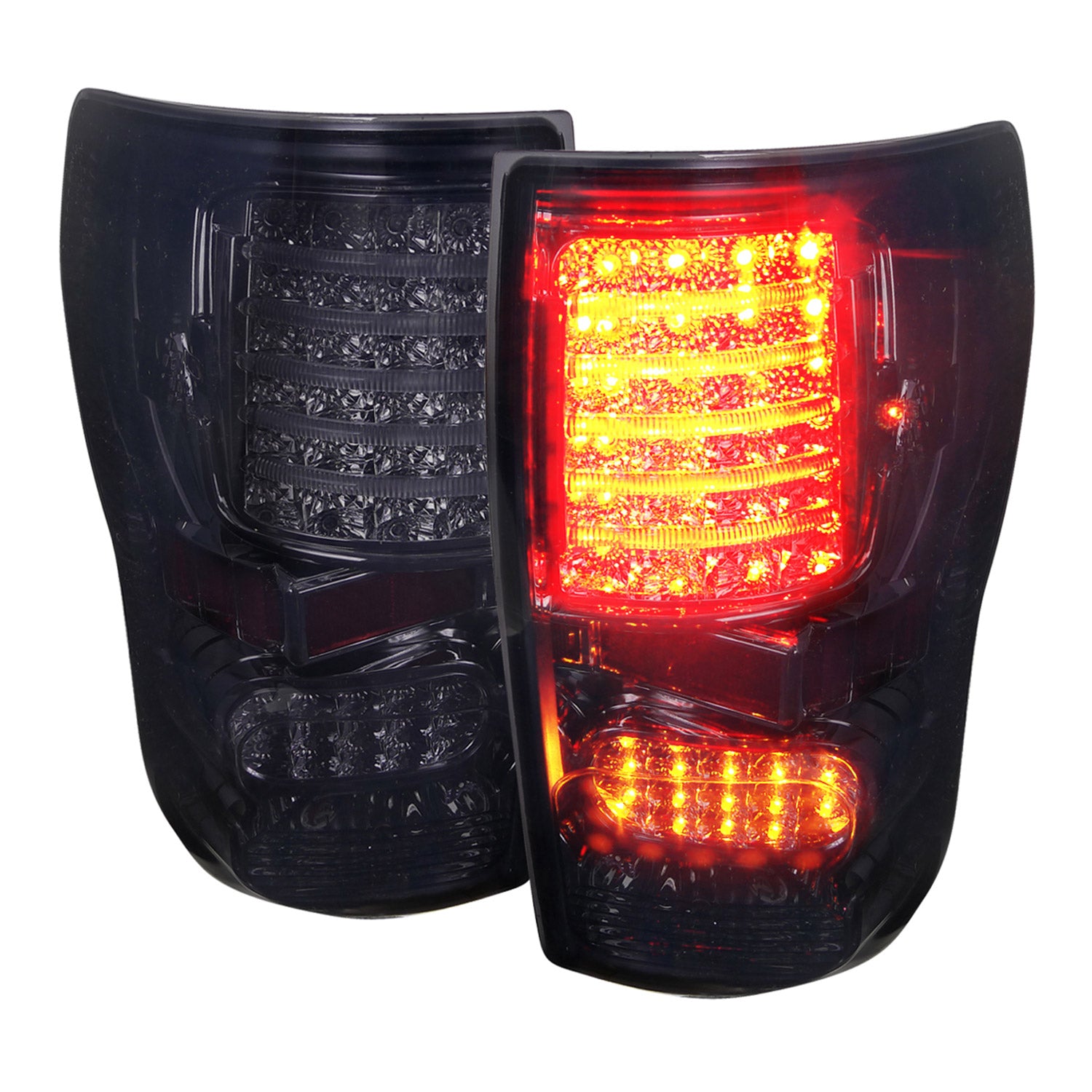 2007-2013 Toyota Tundra LED Tail Lights Chrome Housing/Smoke Lens