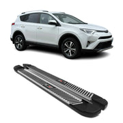 2006-2018 Toyota RAV4 Nerf Bar Side Step Running Boards Alu 2x