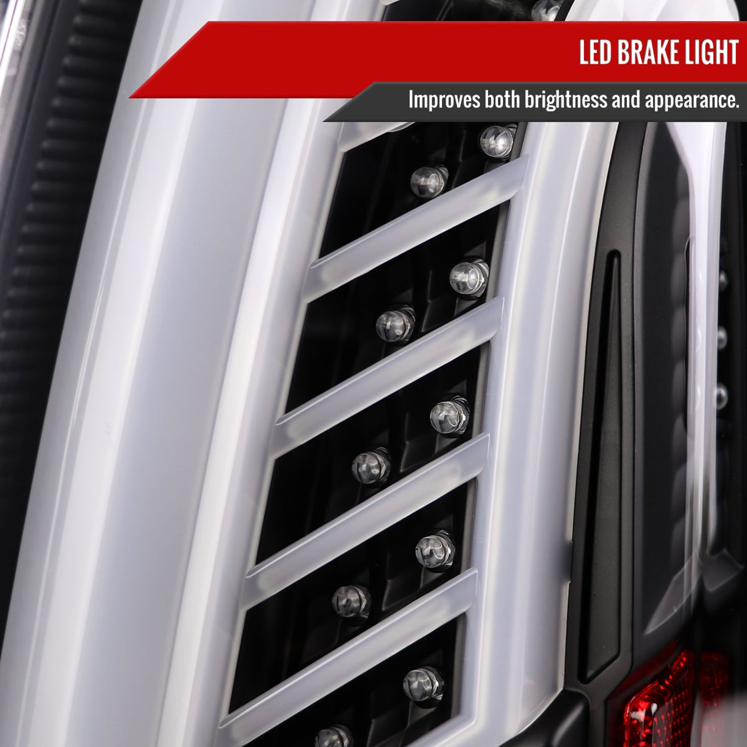 2003-2007 Cadillac CTS LED Tail Lights Matte Black Housing/Clear Lens