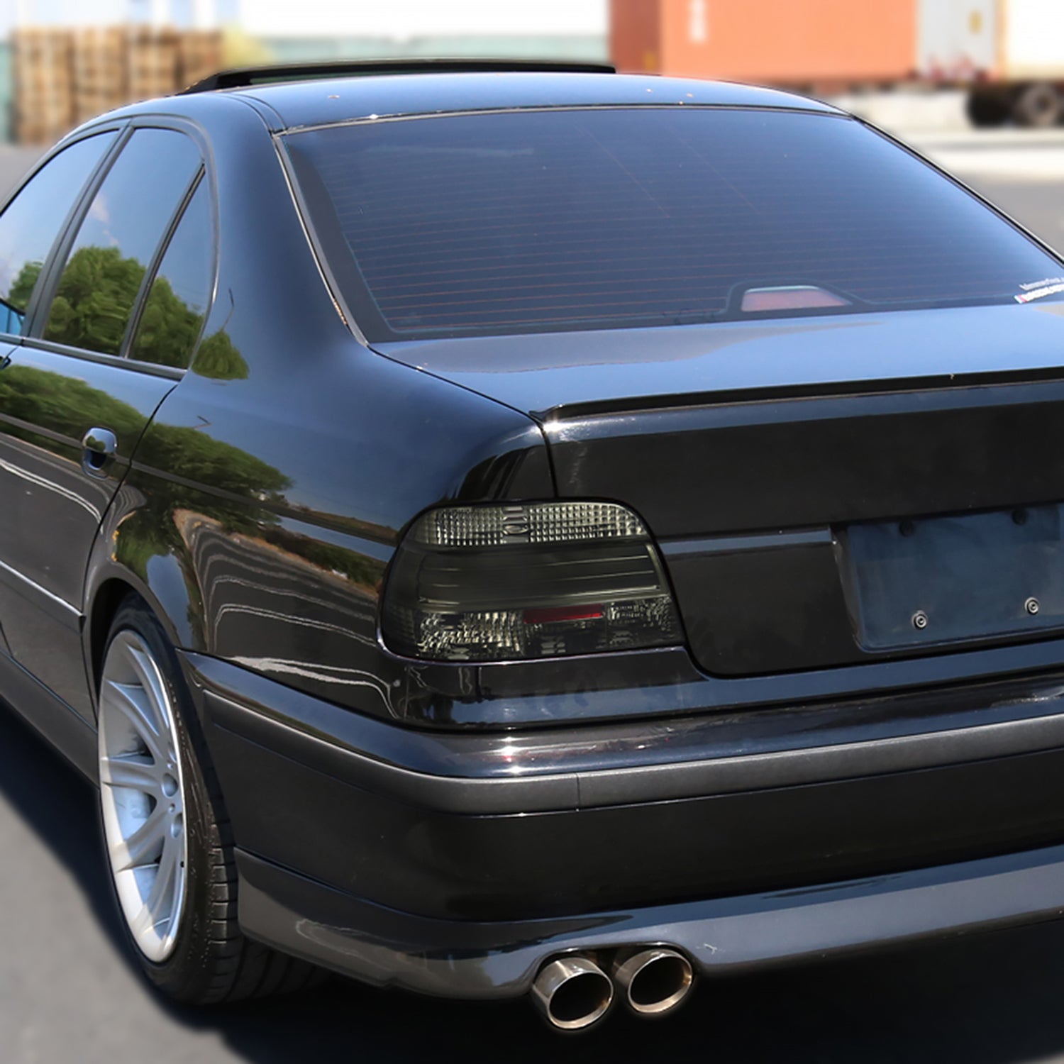 1997-2000 BMW E39 5 Series Sedan LED Tail Lights Chrome Housing/Smoke Lens