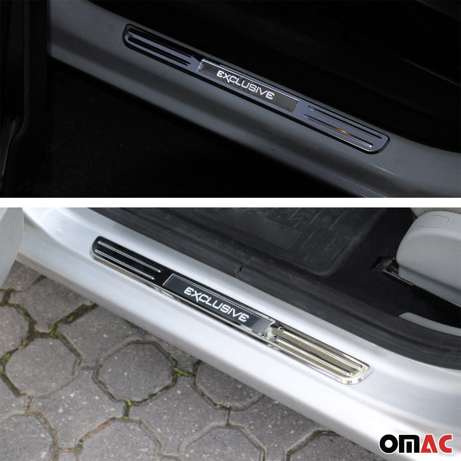 2018-2024 VW Tiguan Door Sill Scuff Plate Scratch Protector Exclusive Stainless Steel