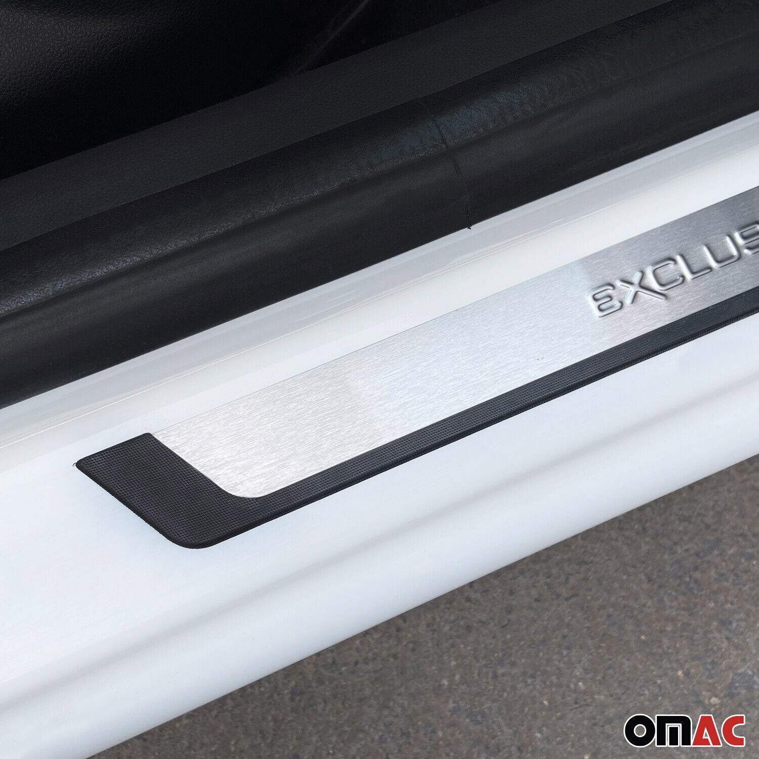 Toyota Camry Door Sill Scuff Plate Scratch Protector Exclusive Brushed Stainless Steel 4Pcs