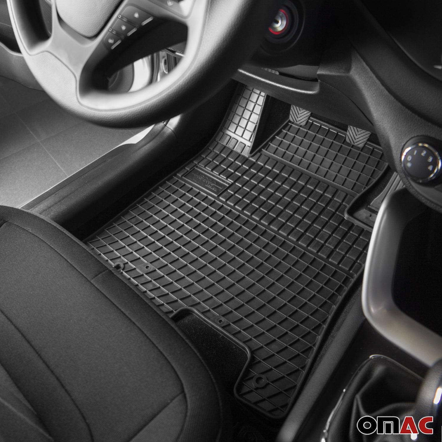 OMAC Premium Floor Mats for Fiat 500X 2016-2023 All-Weather Heavy Duty 4Pcs