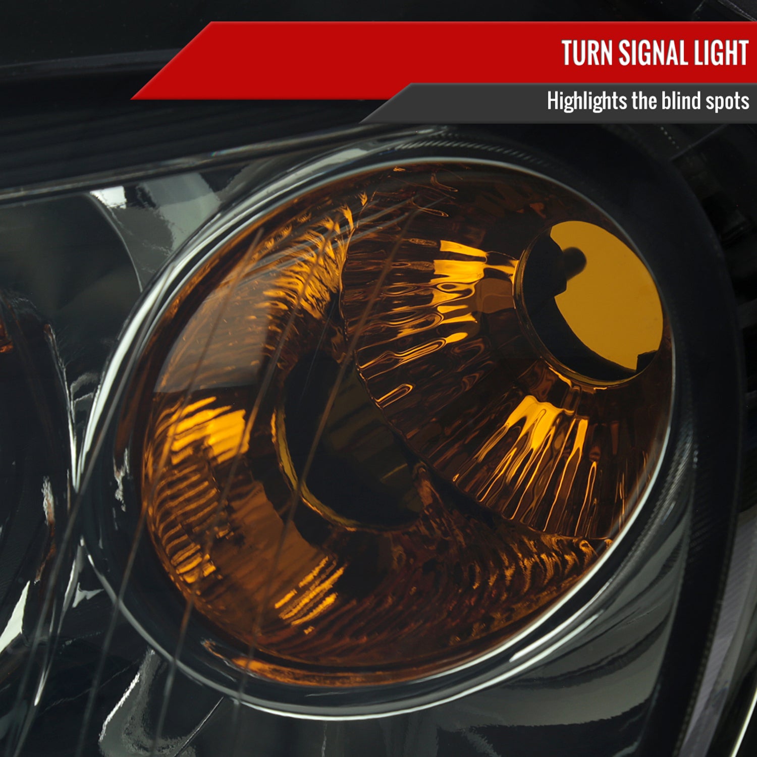 2006-2011 Chevrolet HHR Factory Style Headlights Chrome Housing/Smoke Lens