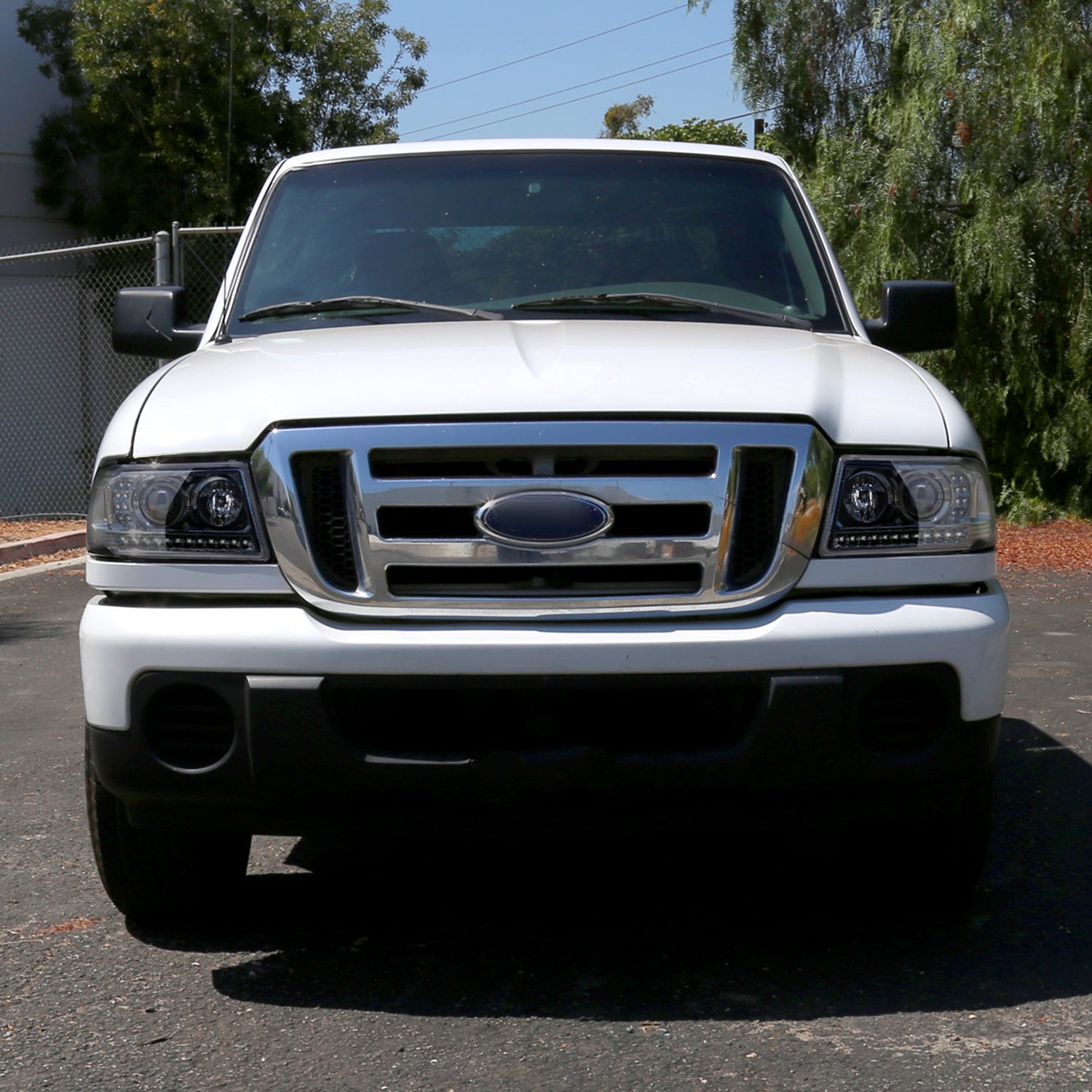 2001-2011 Ford Ranger Projector Headlights LED Light & LED Signal Jet Black