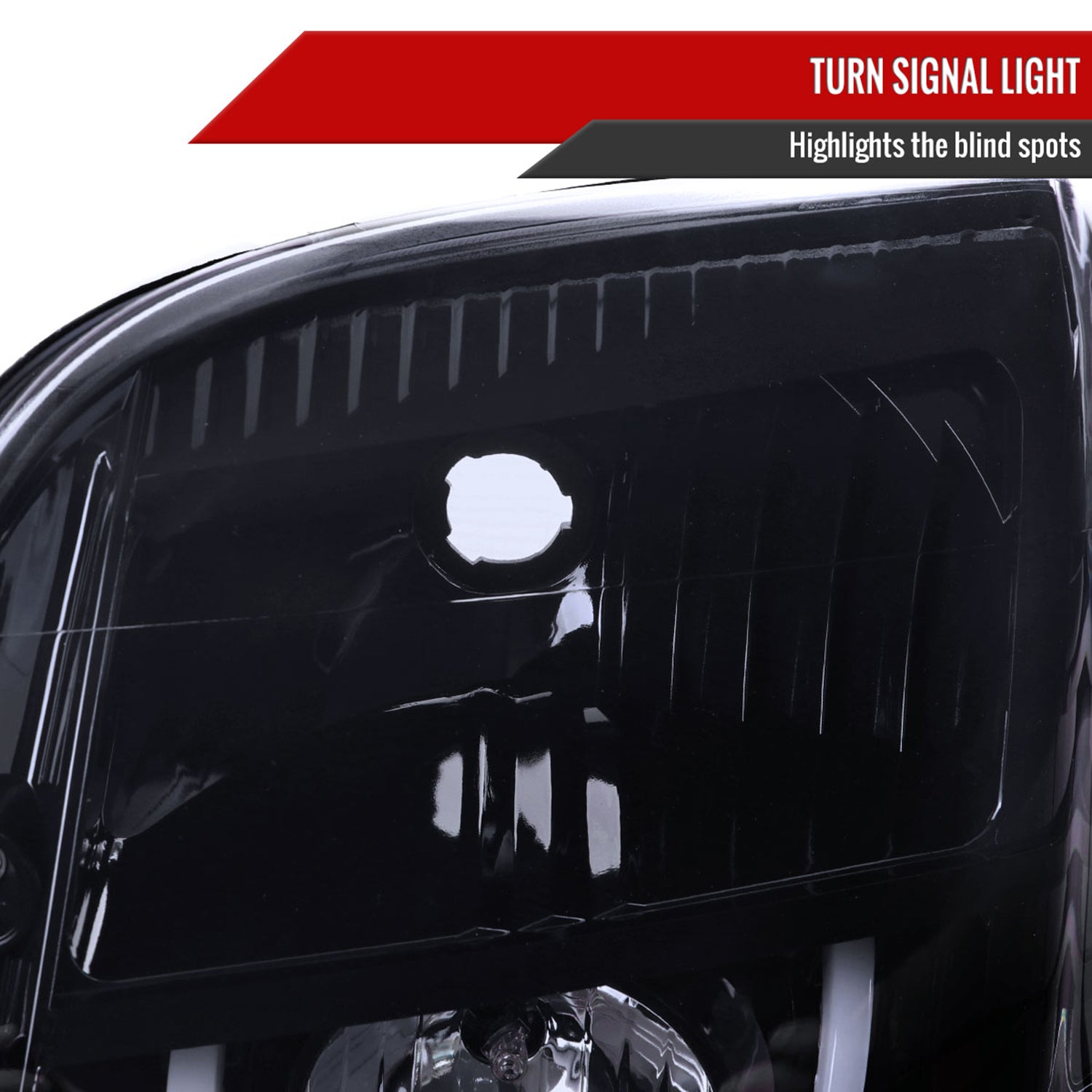2007-2014 GMC Yukon/Yukon XL 1500/2500 LED U-Bar Headlights Black/Light Smoke