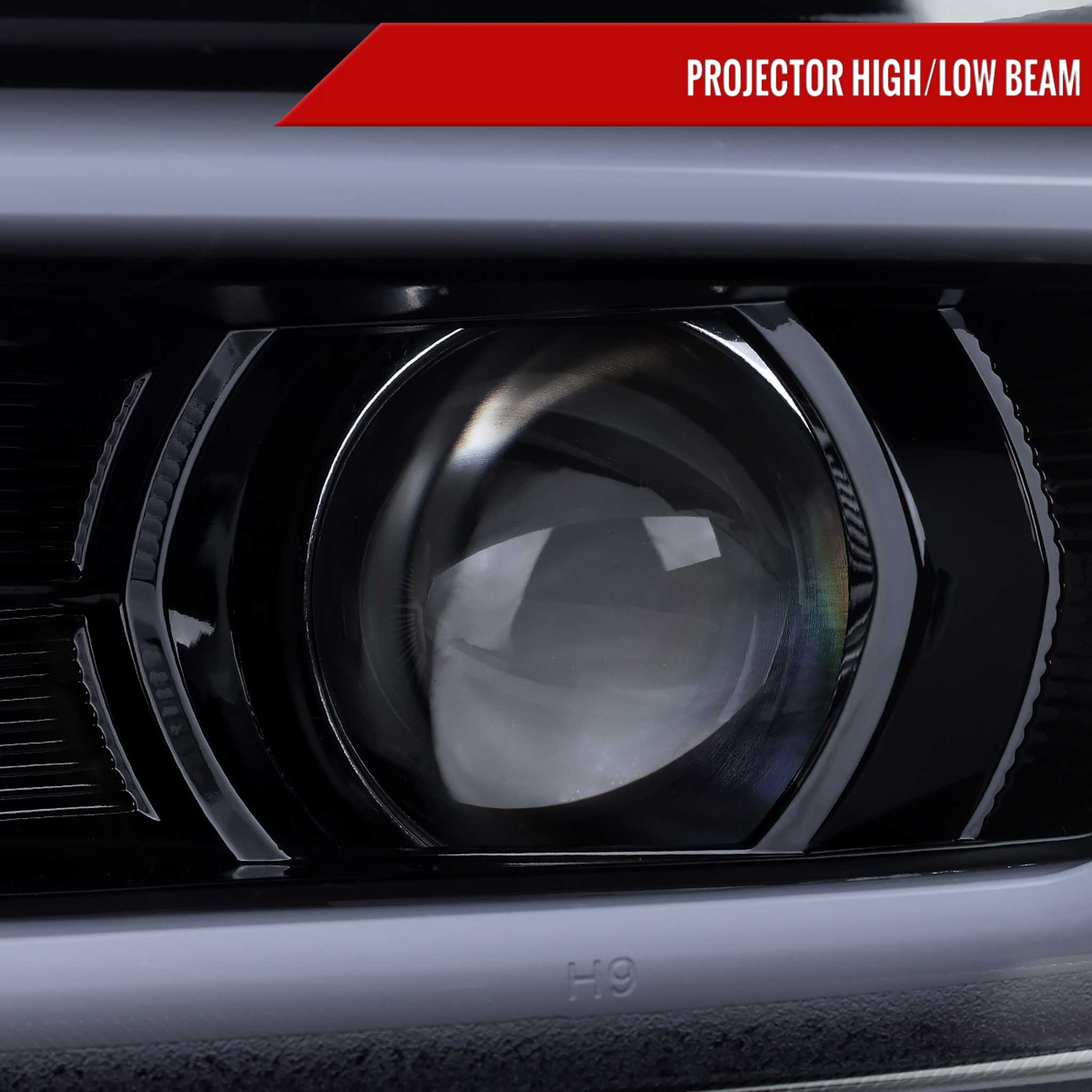 For Chevrolet Camaro 2016-2018 LED Strip Projector Headlights Turn Signal Lights Chrome Housing Smoked Lens