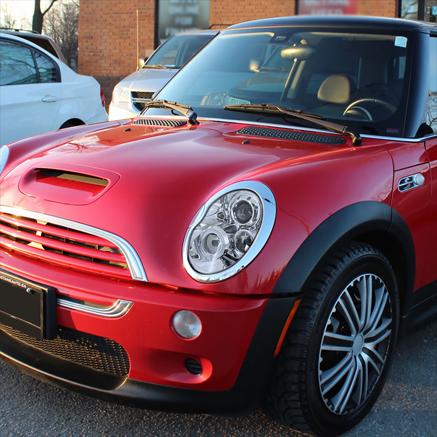 2002-2008 Mini Cooper R50 R53 R52 Single Halo Projector Headlights Chrome