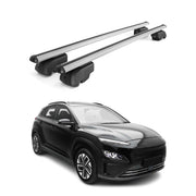2018-2023 Hyundai Kona Roof Rack Cross Bars Silver