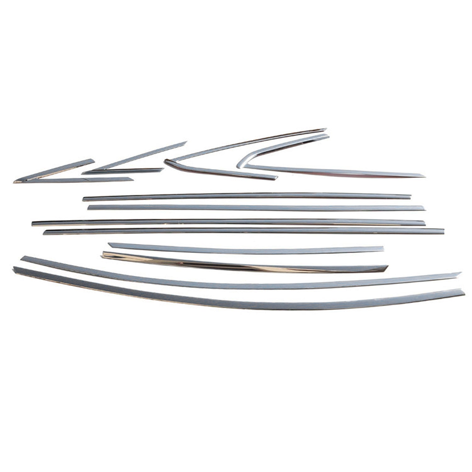 2012-2018 Ford Focus Sedan Window Molding Trim Streamer Stainless Steel