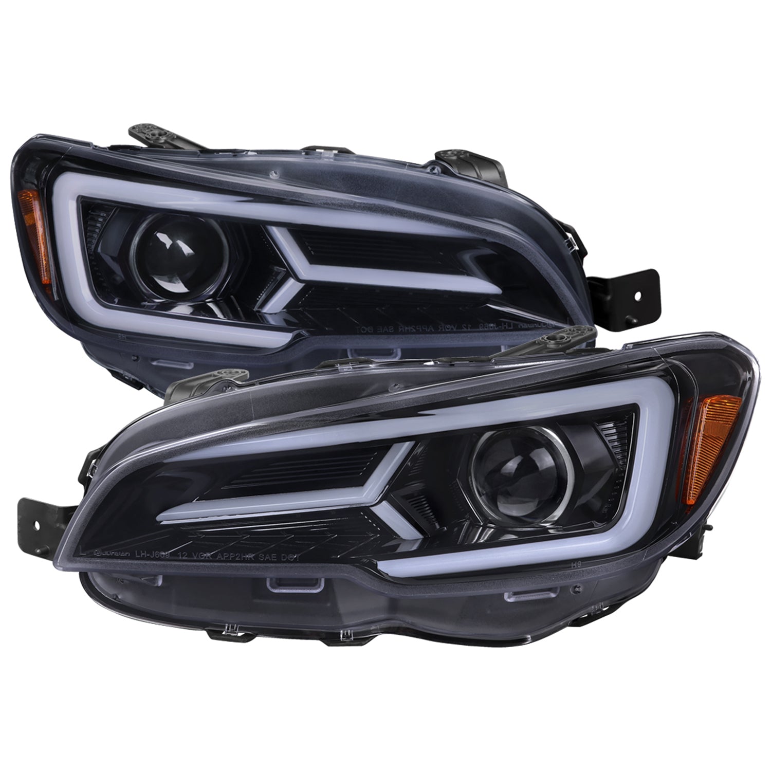2015-2021 Subaru Impreza WRX/STI LED Bar Sequential Turn Signal Black/Smoke