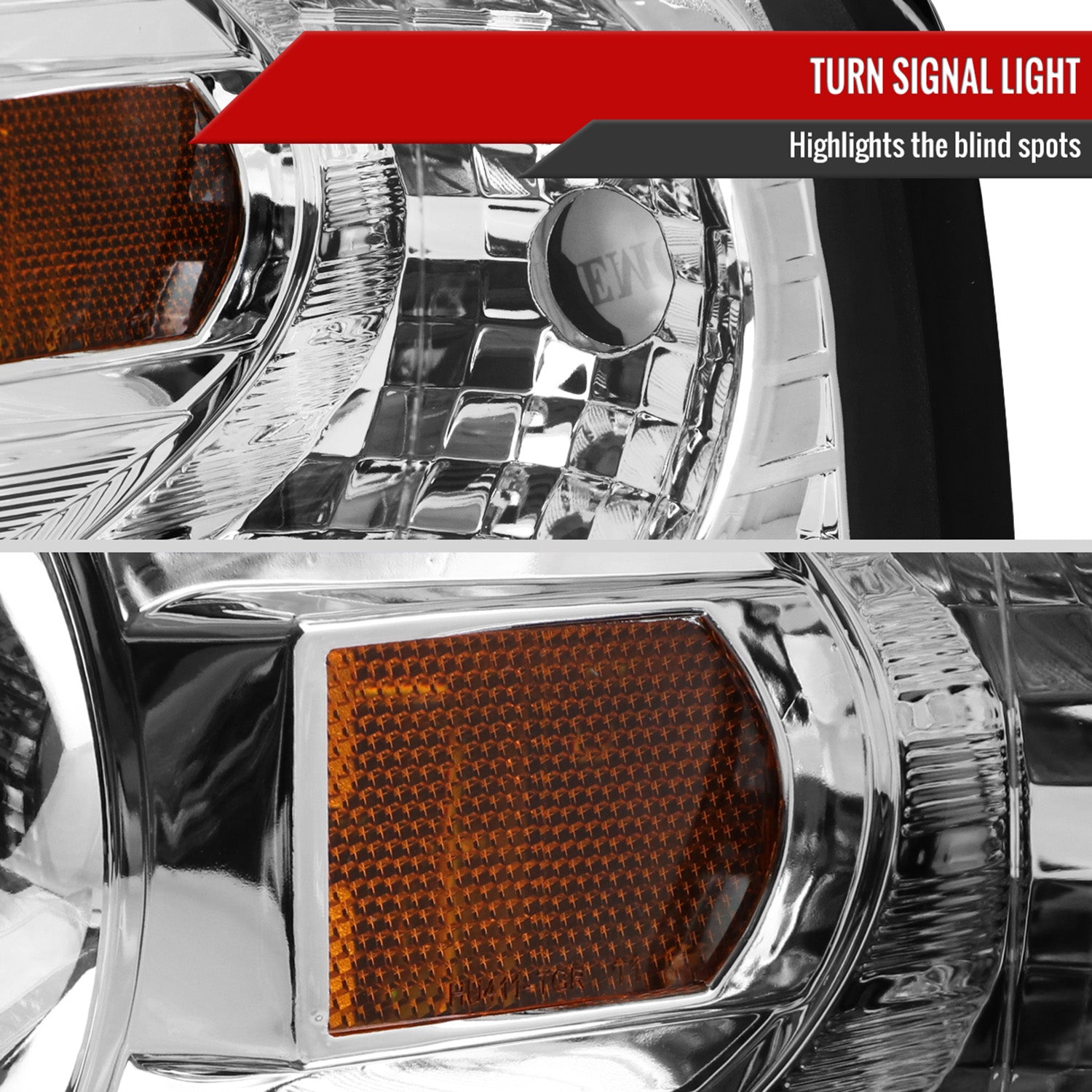 2002-2005 Ford Explorer Dual Halo Projector Headlights Chrome/Clear Lens