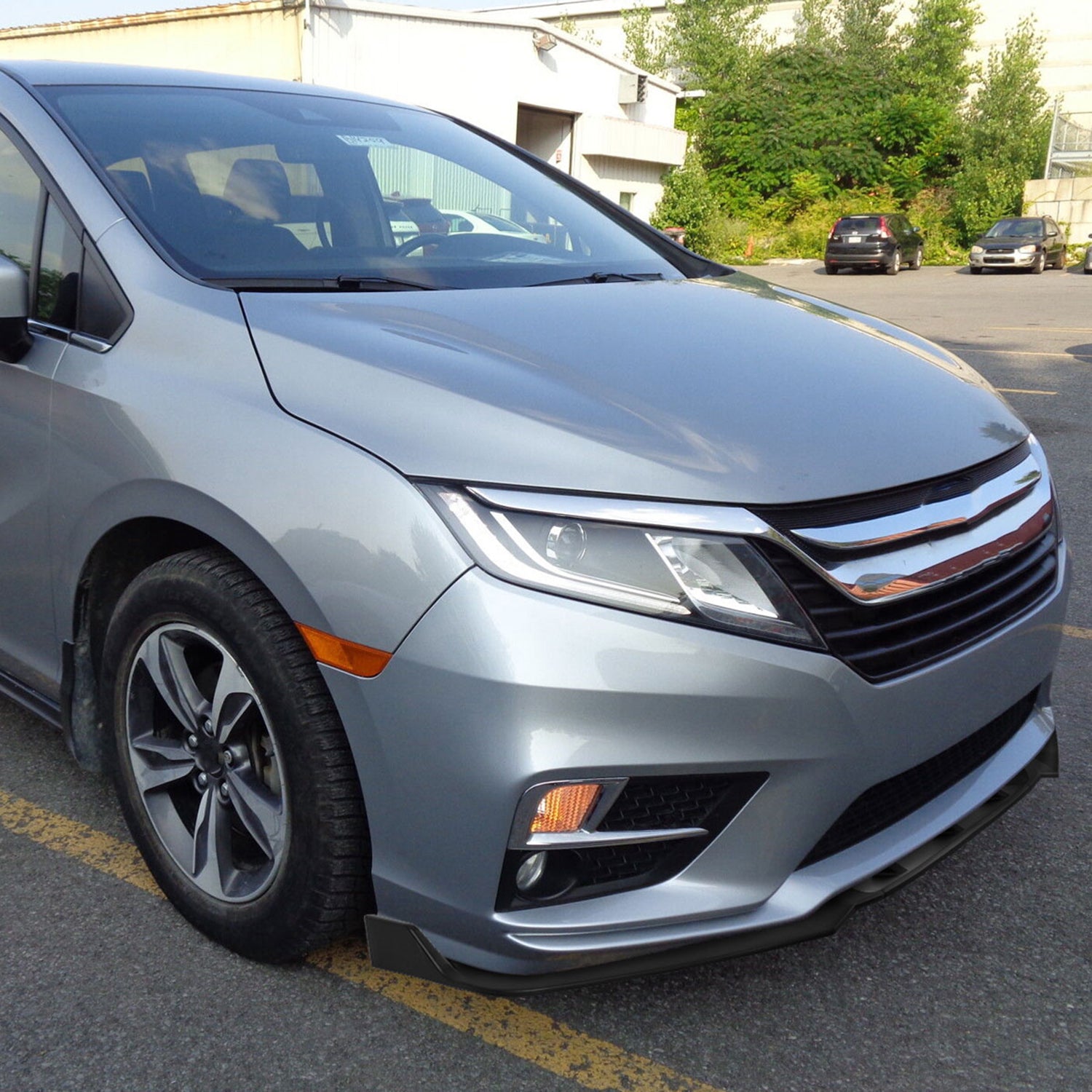 2018-2020 Honda Odyssey Matte Black 3Pcs Front Bumper Lip Splitter Kit