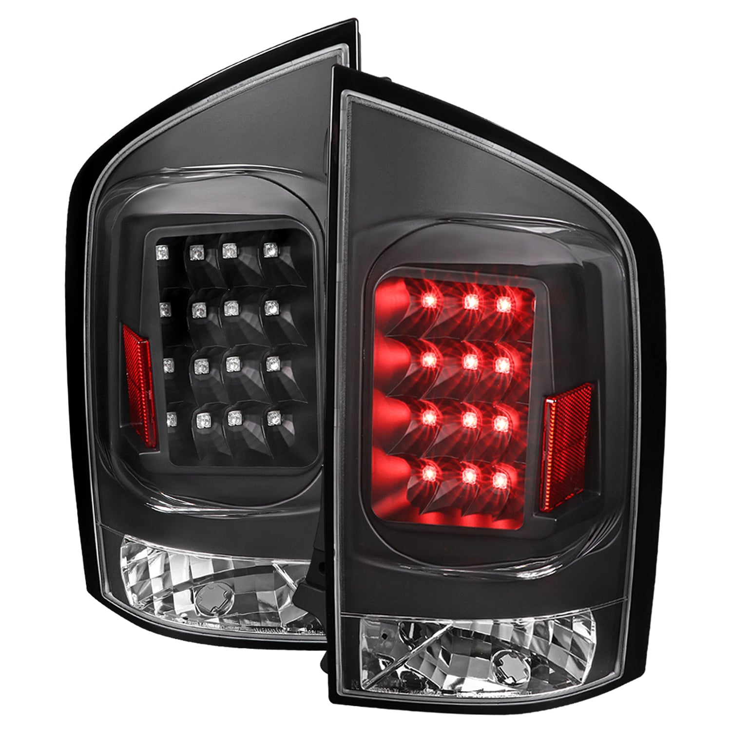 2005-2015 Nissan Armada V2 LED Tail Lights Matte Black Housing/Clear Lens