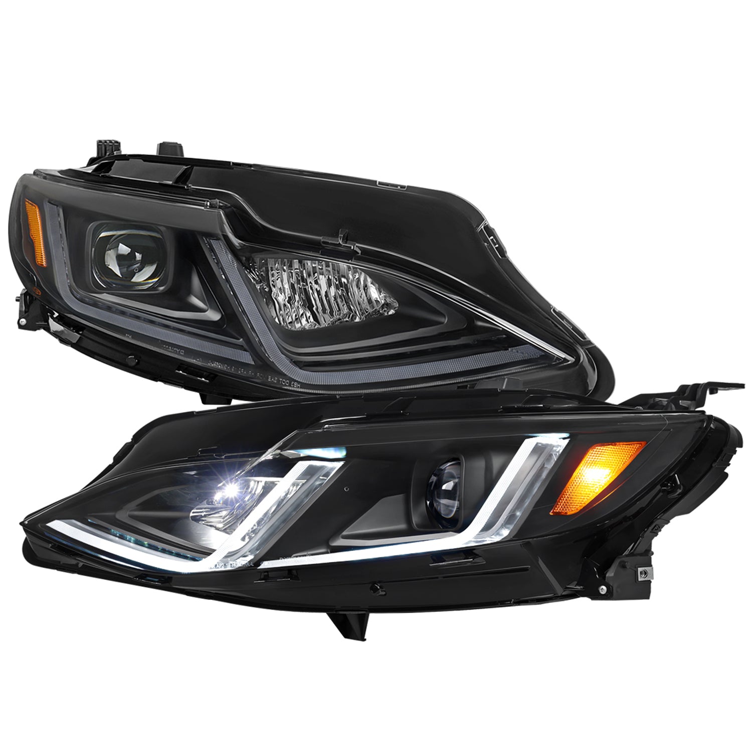 2019-2024 Chevy Malibu Sequential LED Turn Signal Projector Headlights Smoke
