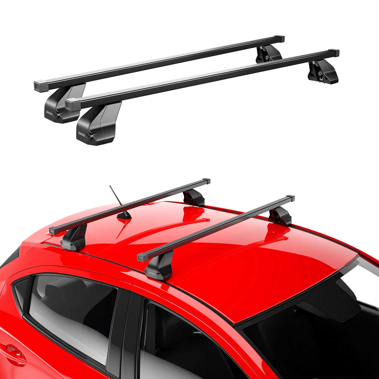 2016-2019 Mercedes GLE Class Coupe C292 Roof Rack Cross Bars Black
