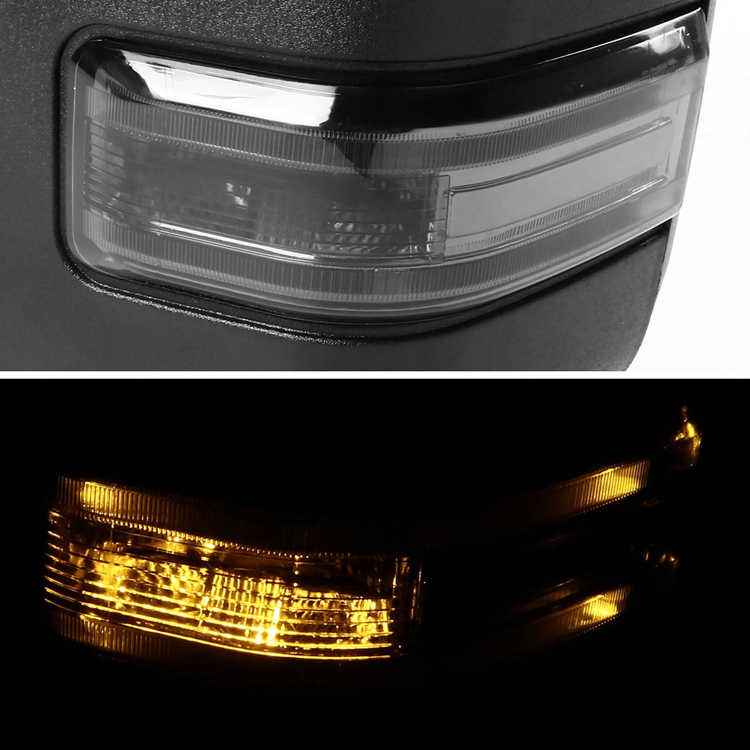 2007-2014 Ford F-150 Heated Towing Mirrors Smoke LED Turn & Puddle Lights