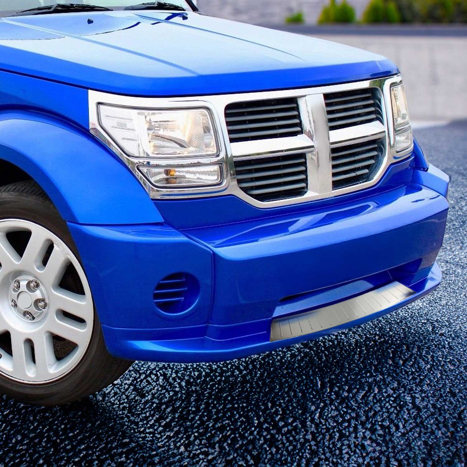 2007-2012 Dodge Nitro Front Bumper Grill Trim Molding Stainless Steel Silver 1 Pc