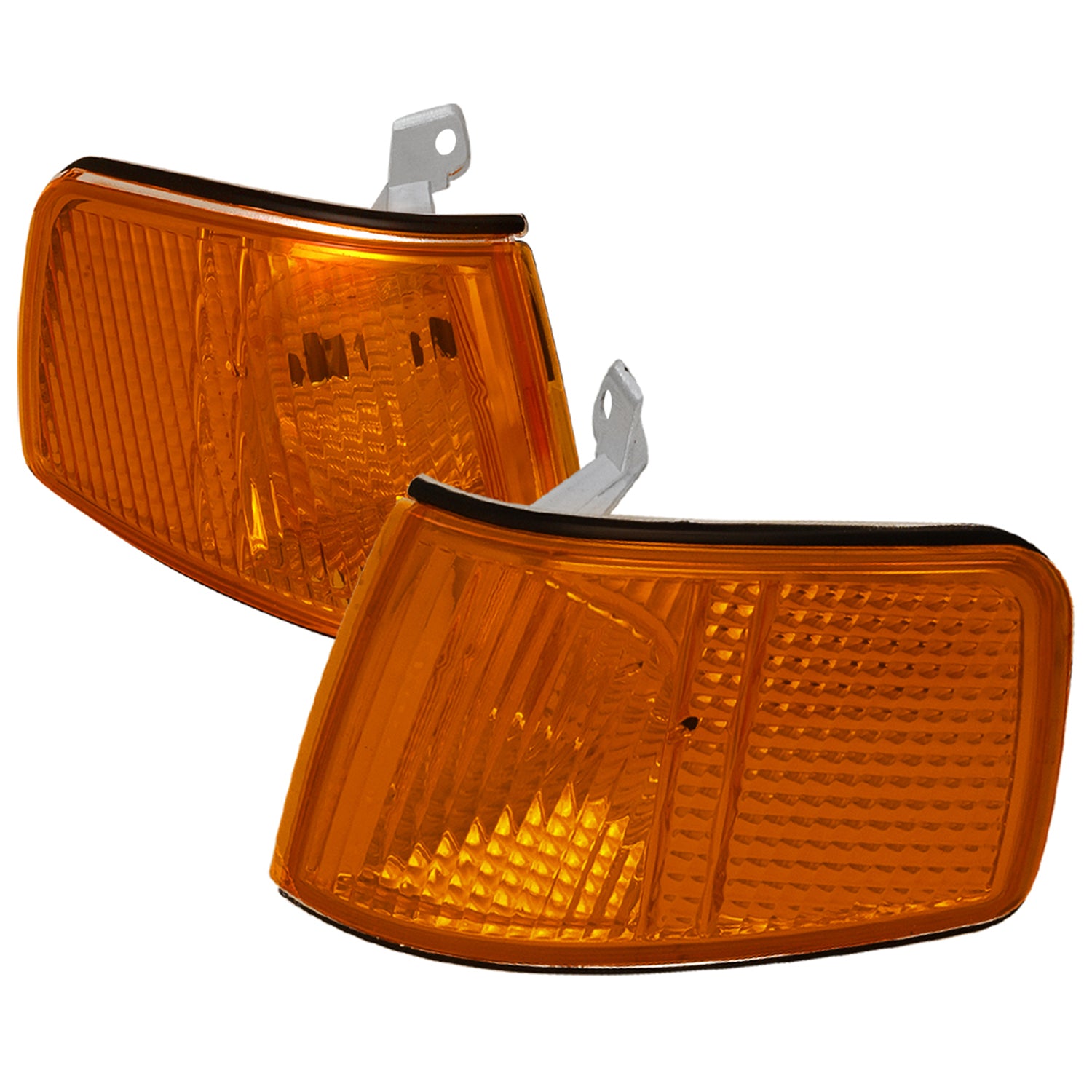 1990-1991 Honda CRX Corner Lights Chrome Housing/Amber Lens