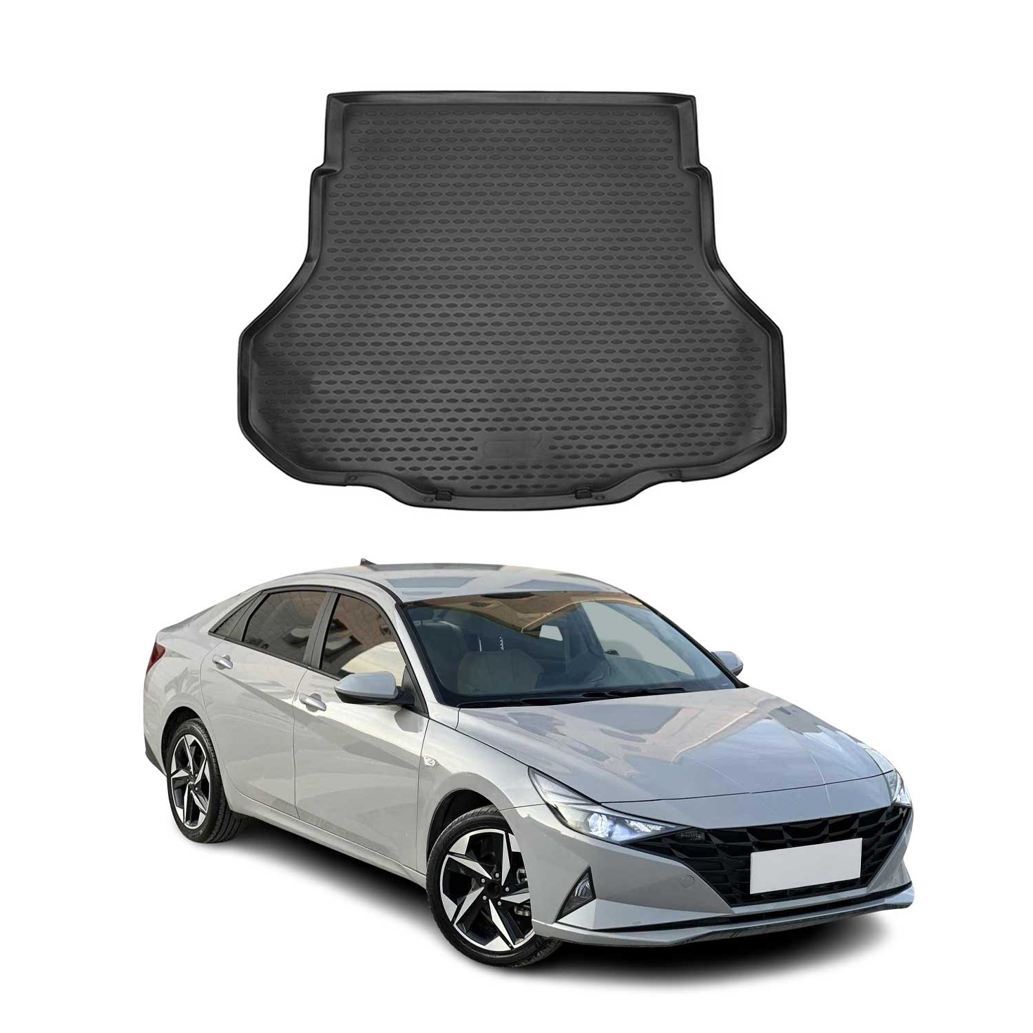 2021-2026 Hyundai Elantra Cargo Liner Trunk Mat All Weather Black