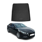 2014-2018 Mazda 3 Sedan Cargo Liner Trunk Mat All Weather Black