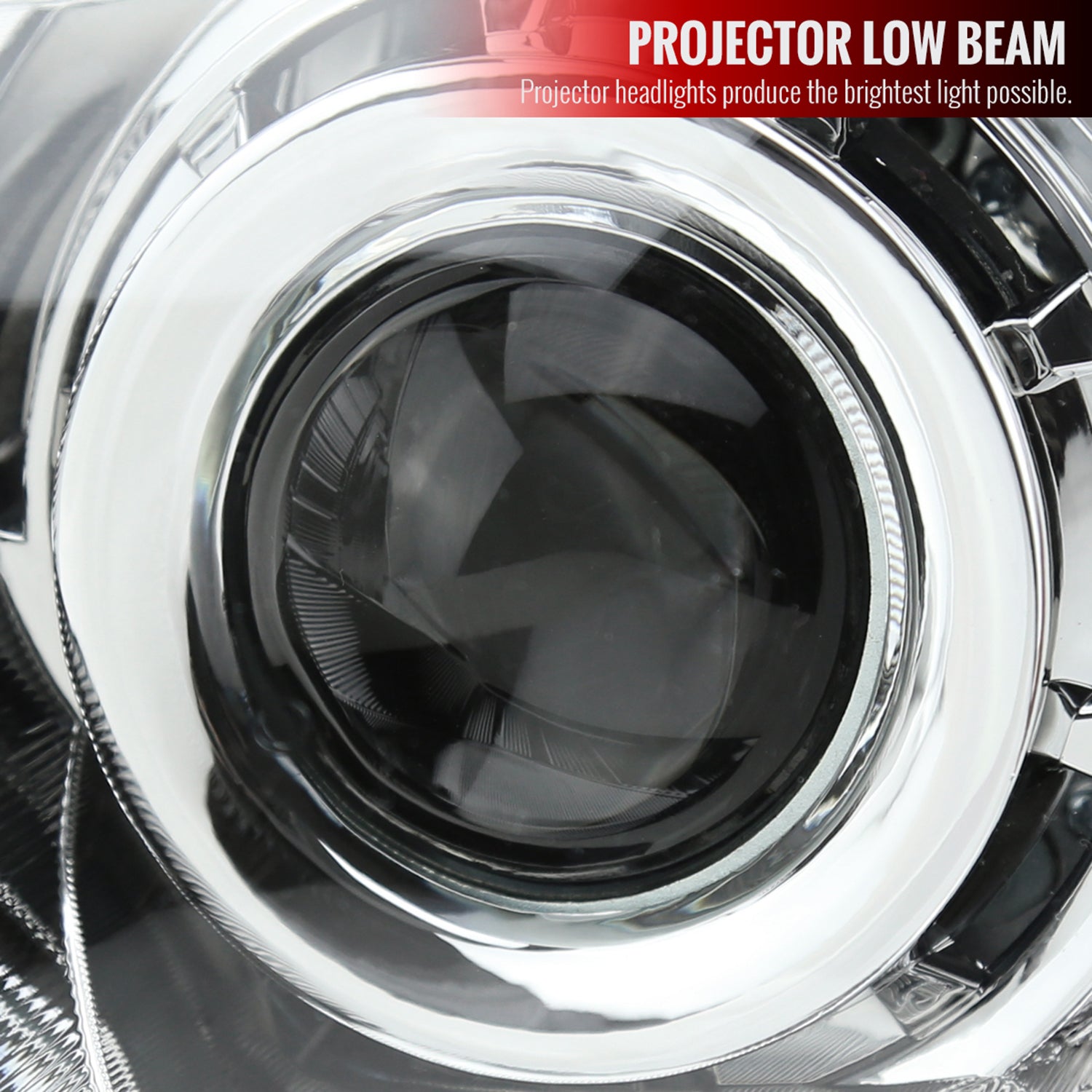 2010-2014 Subaru Legacy/Outback Projector Headlights Chrome/Clear Lens