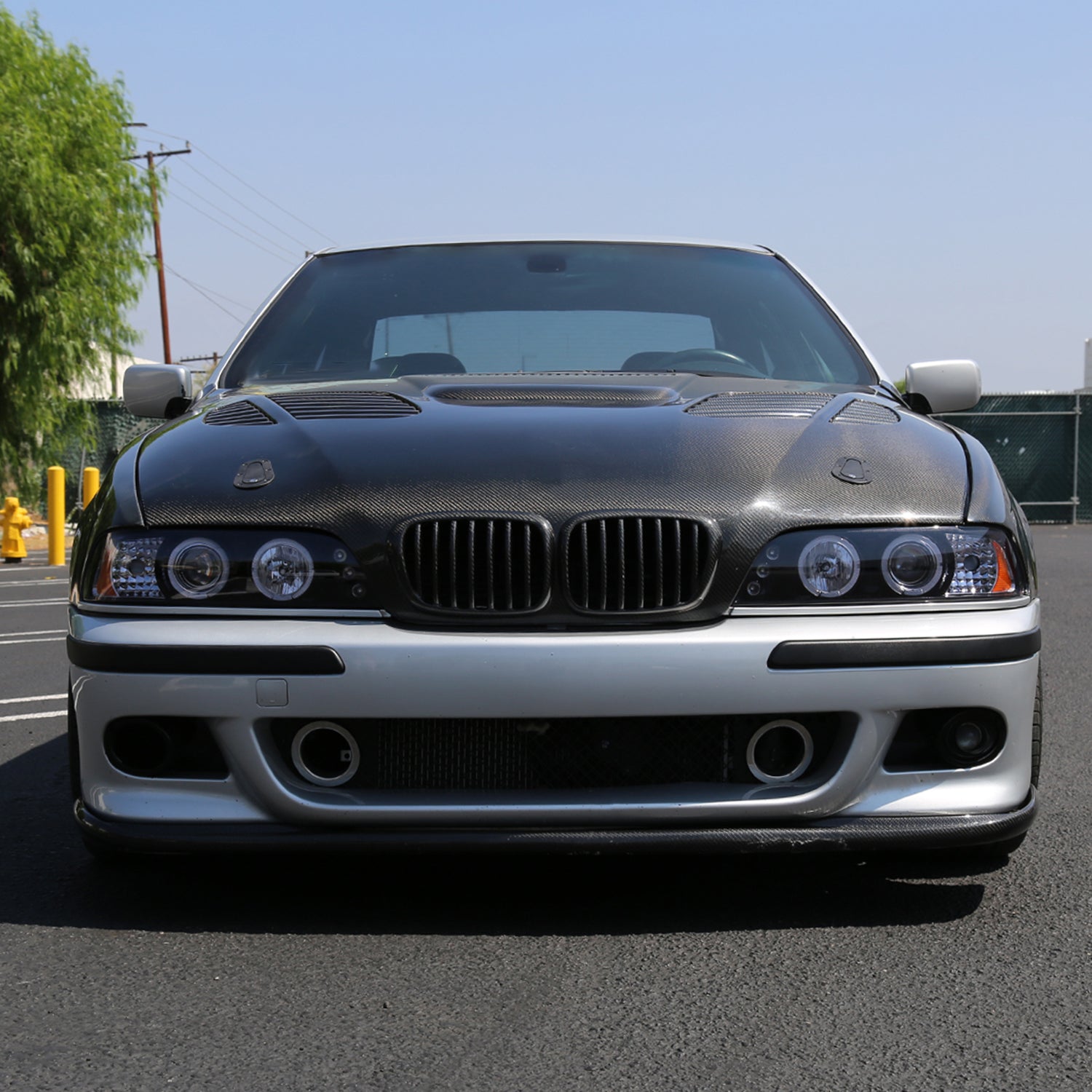 1996-2003 BMW E39 5 Series Dual Halo Projector Headlights Glossy Black/Smoke