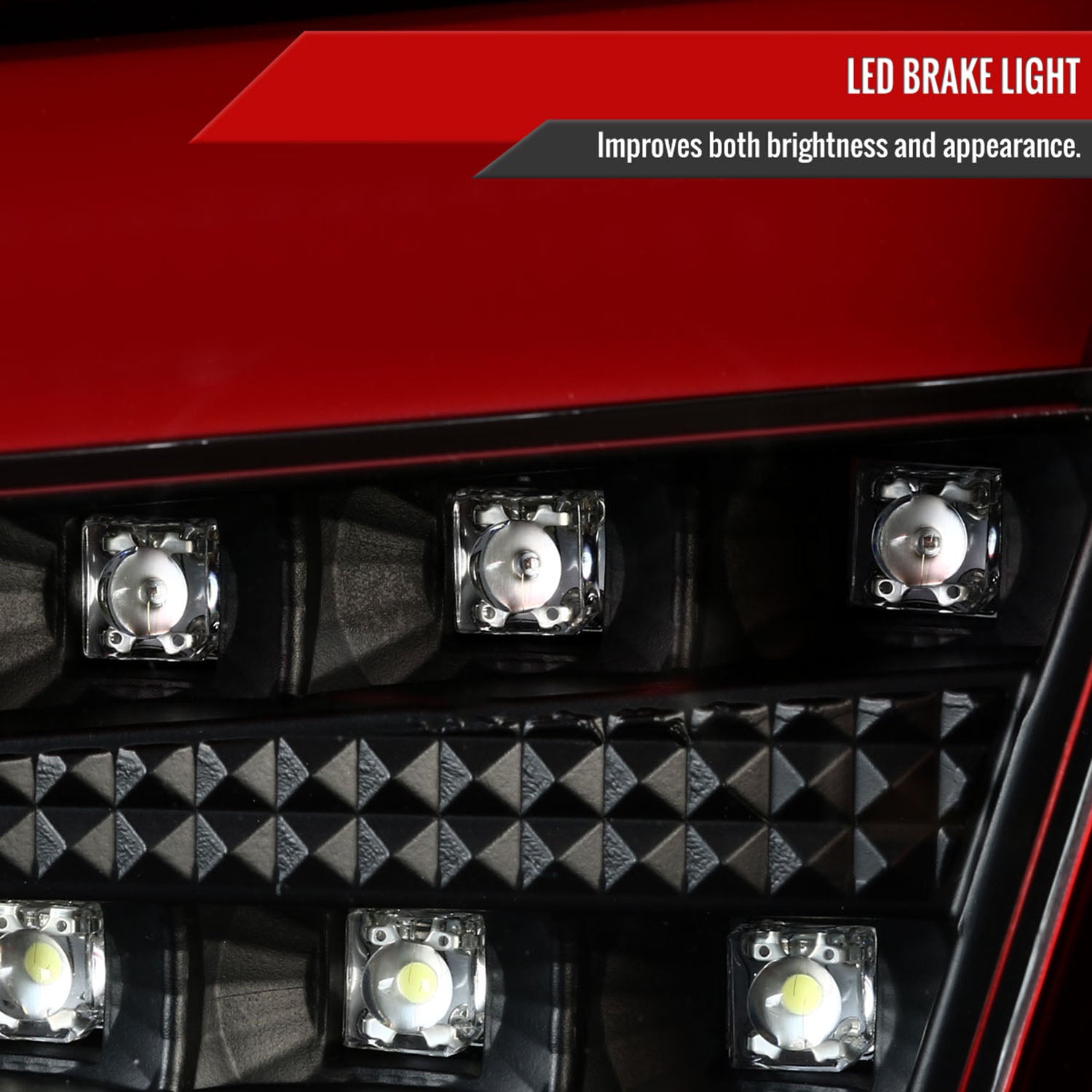 2008-2017 Mitsubishi Lancer / Lancer EVO X Red Bar LED Tail Lights Black/Red