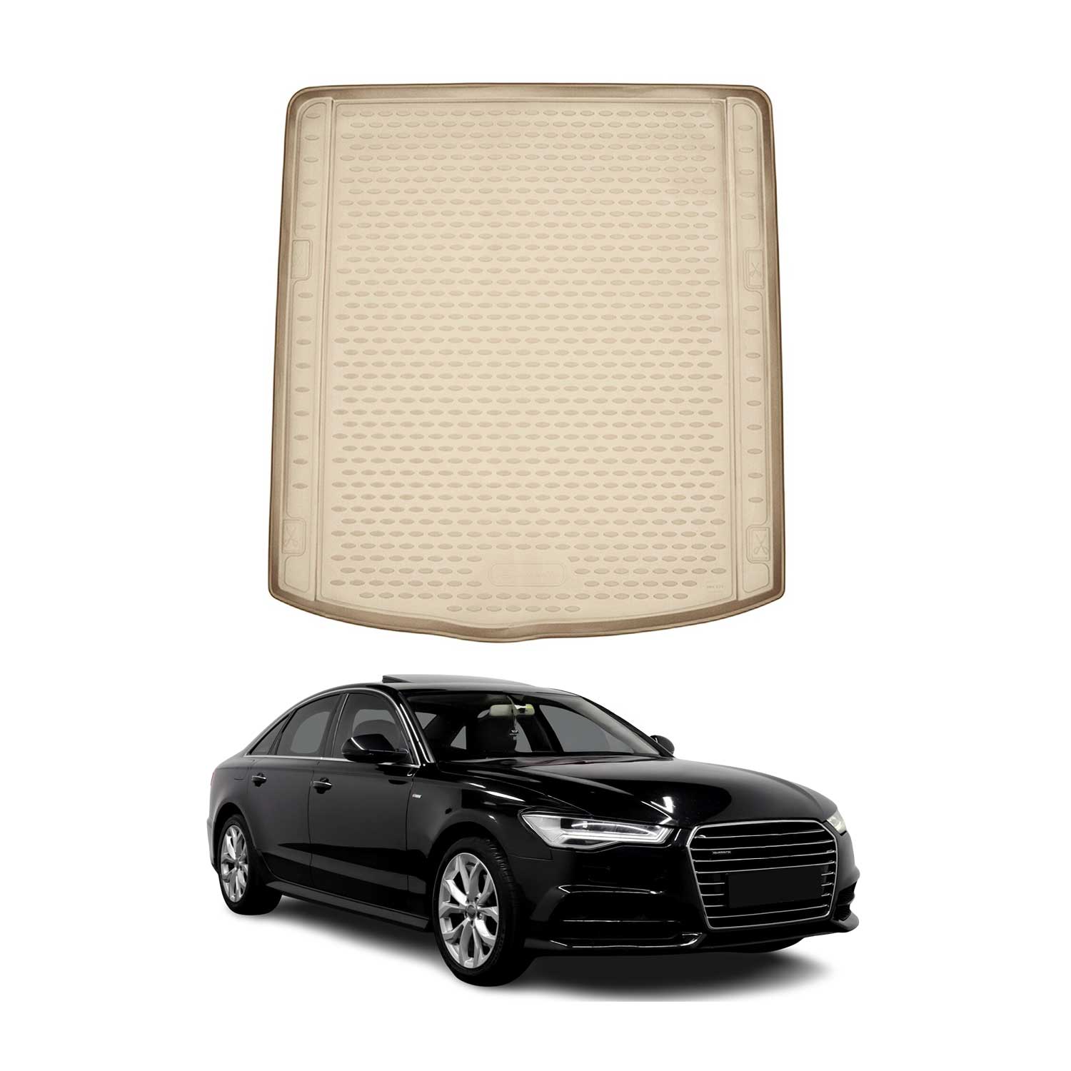 2012-2018 Audi A6 S6 Sedan Cargo Liner Trunk Mat All Weather Beige