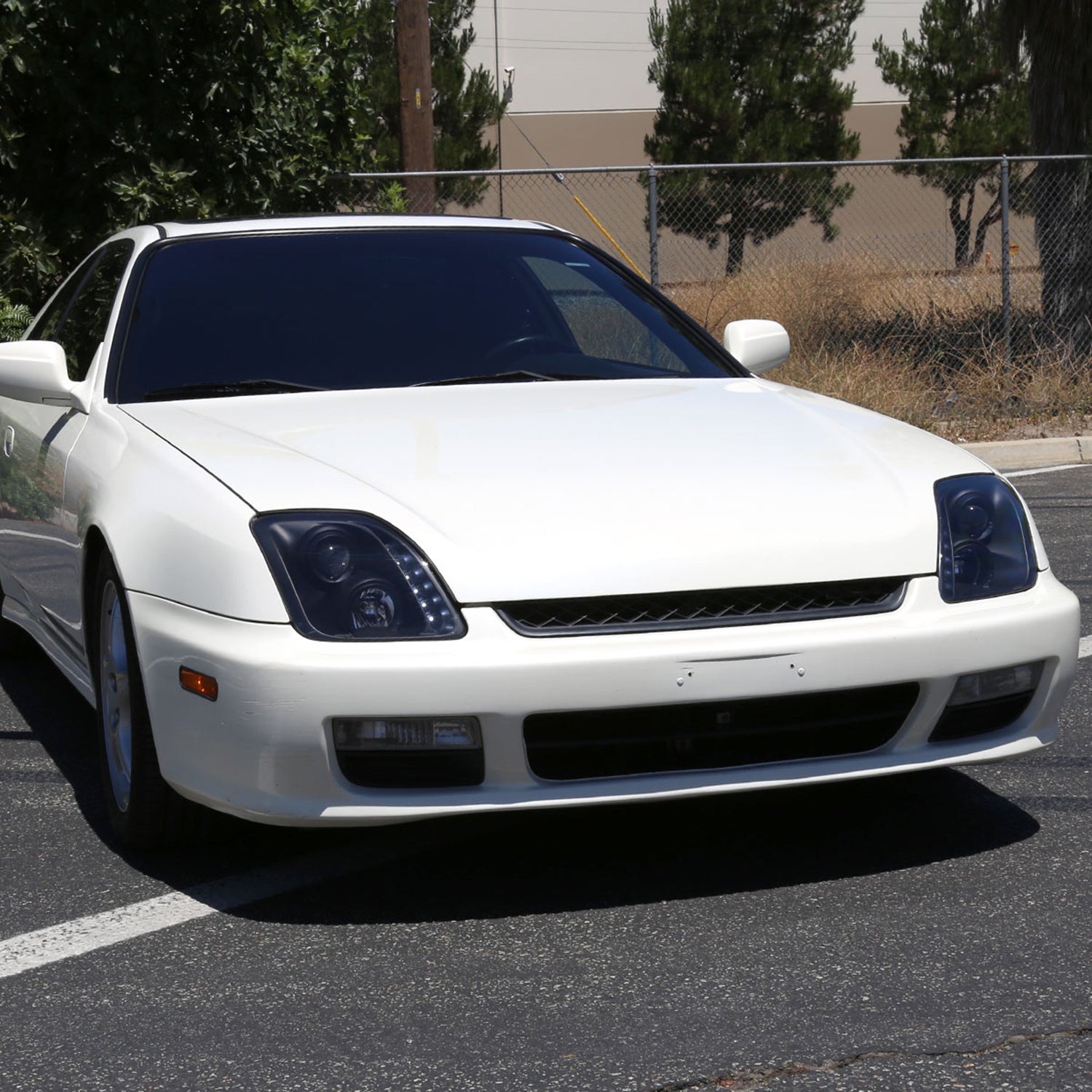 1997-2001 Honda Prelude Projector Headlights SMD LED Light Strip Matt Black
