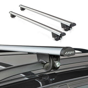 47.2" Roof Rack Cross Bars Carrier Rails Roof Bar Aluminium 2 Pcs Lockable Silver