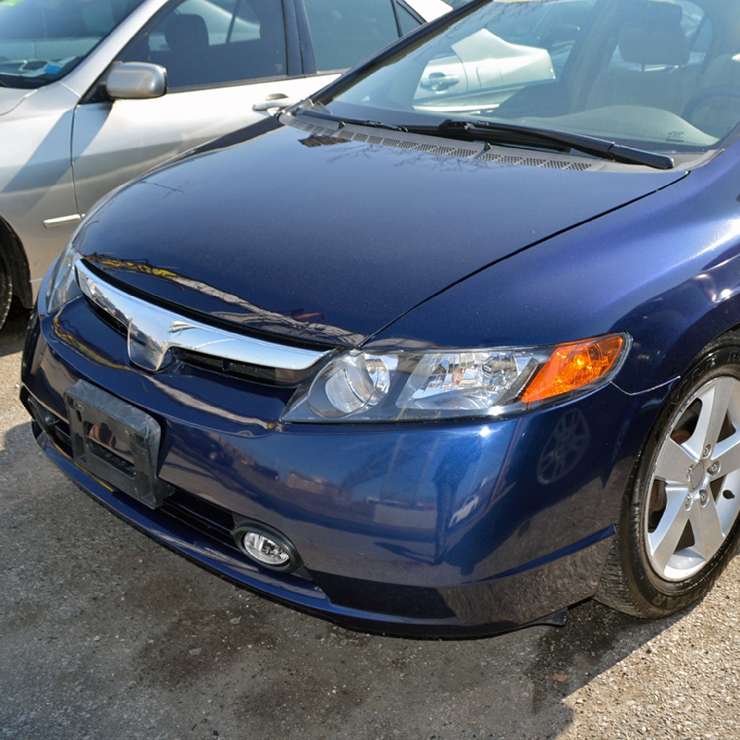 2006-2008 Honda Civic Sedan H11 Fog Lights Chrome Housing/Clear Lens