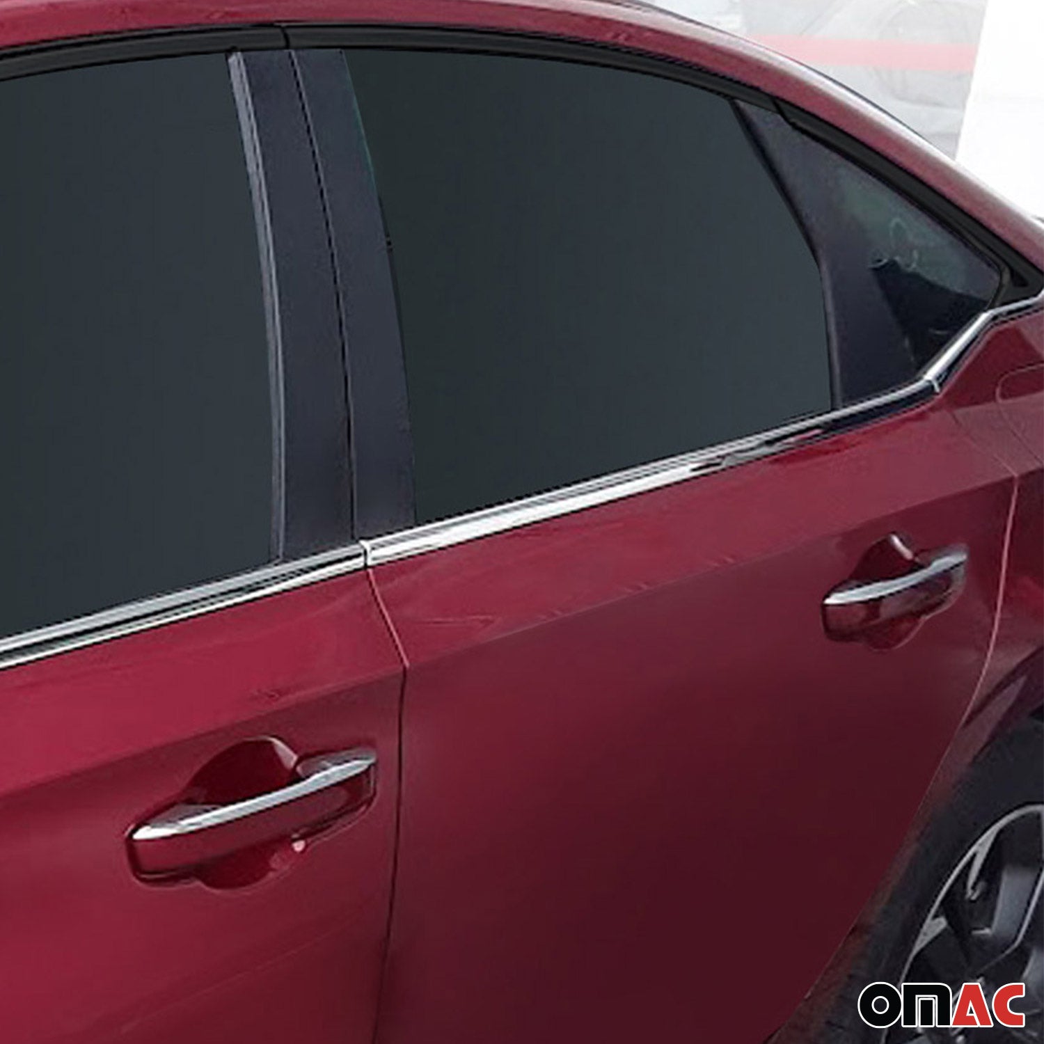 2022-2026 Honda Civic Sedan Window Molding Trim Streamer Stainless Steel