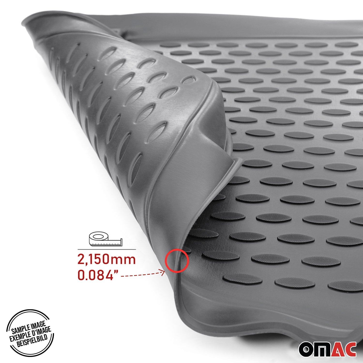 2007-2014 GMC Yukon XL Floor Mats Liners Full Set All Weather Gray