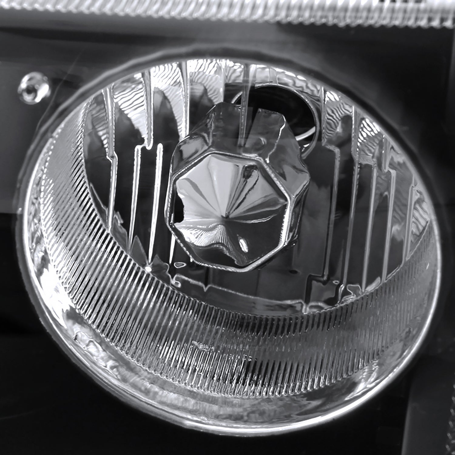 1993-1997 Ford Ranger Headlights Integrated H3 Projector Fog Light Black