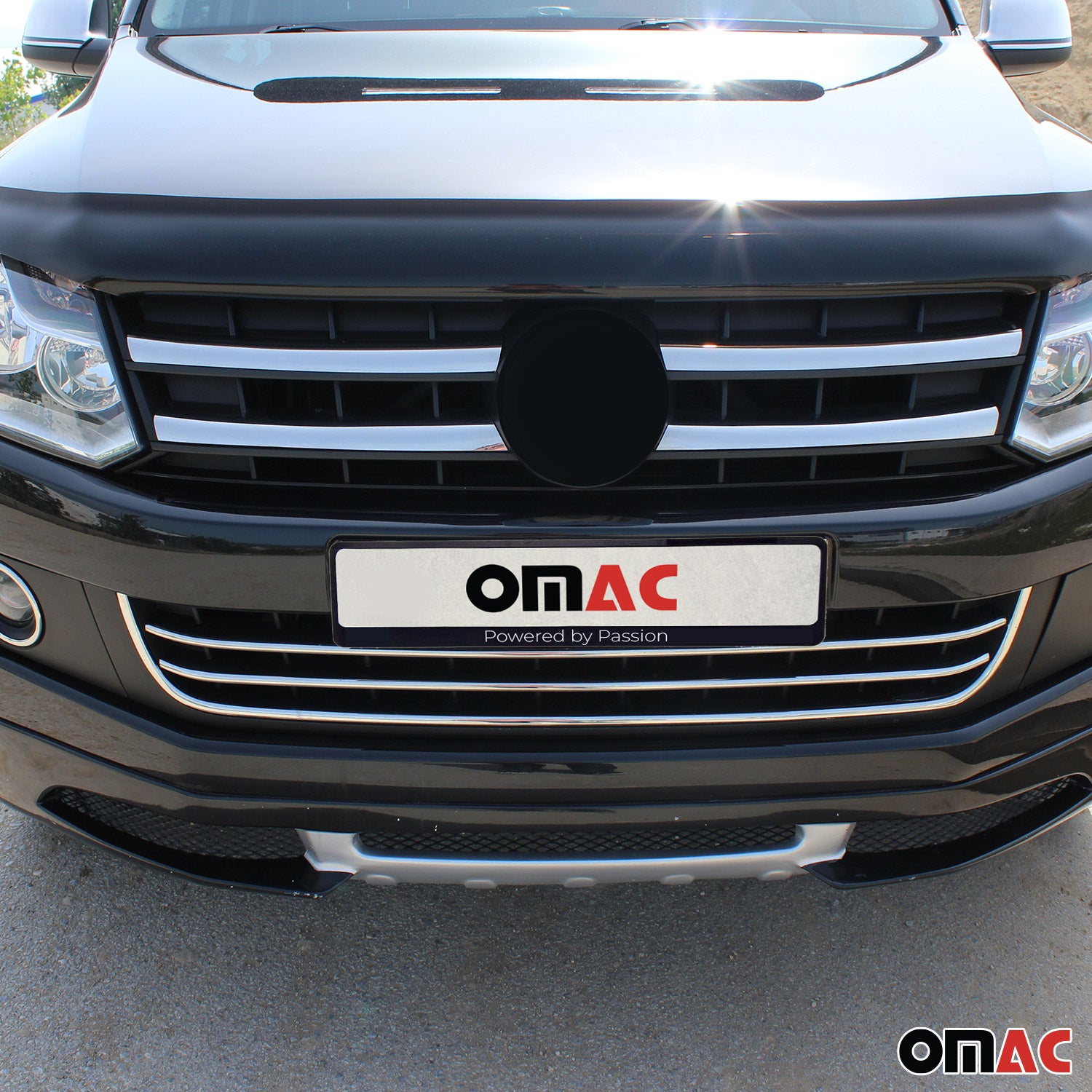 2010-2016 VW Amarok 4X2 Front Bumper Trim Molding Stainless Steel Silver 2 Pcs