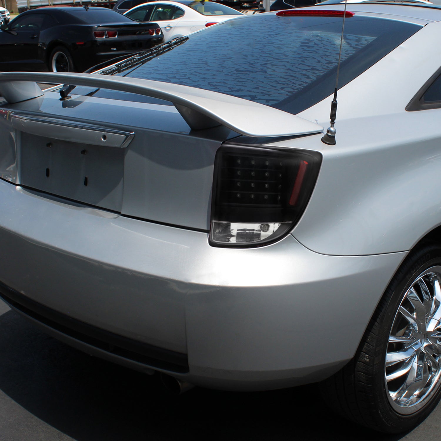 2000-2005 Toyota Celica V2 LED Tail Lights Matte Black Housing/Clear Lens