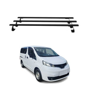 2013-2021 Nissan NV200 Roof Rack Cross Bars Luggage Carrier Steel Black 3 Pcs