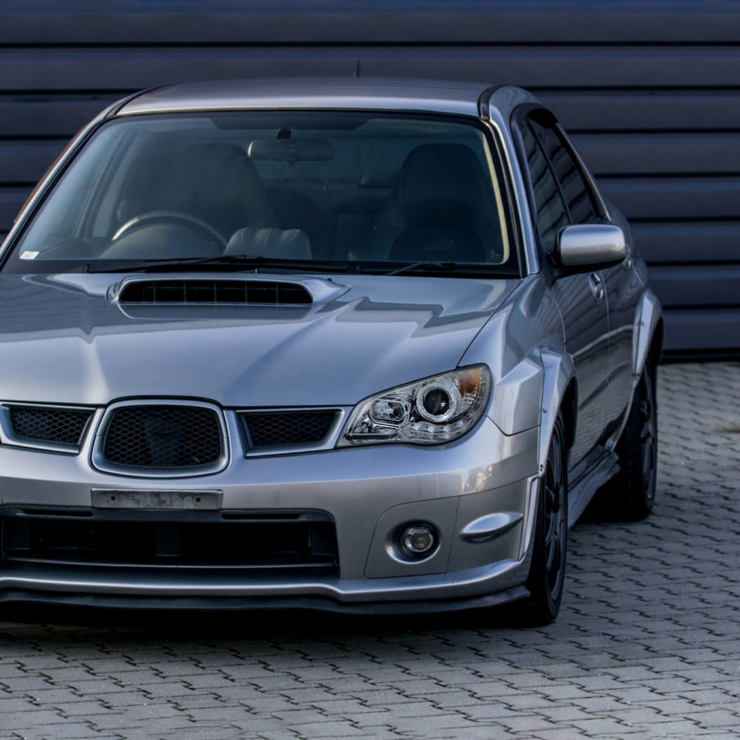 2006-2007 Subaru Impreza WRX/STI Projector Headlights LED Light Strip Chrome